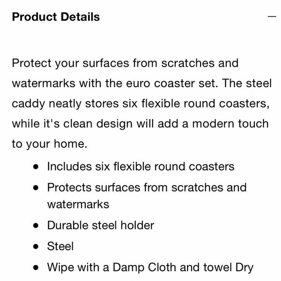 Black set of coasters - Picture 10 of 10